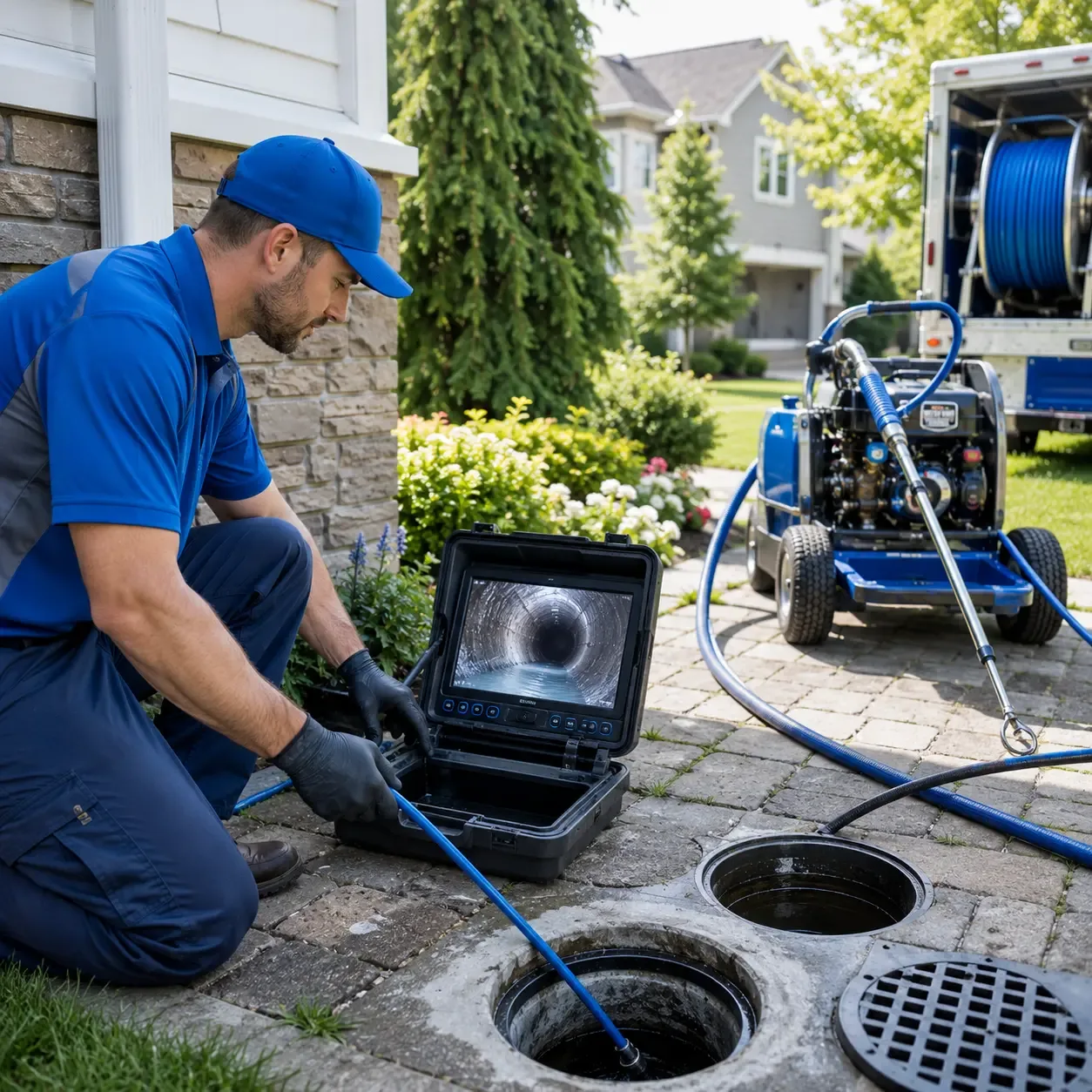 Outdoor drain cleaning professionals serving Cross Plains, WI